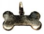 Silver dog bone pendant